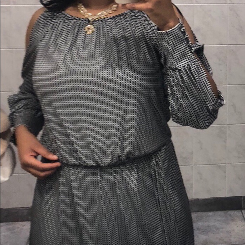 Checkered Midi length dress